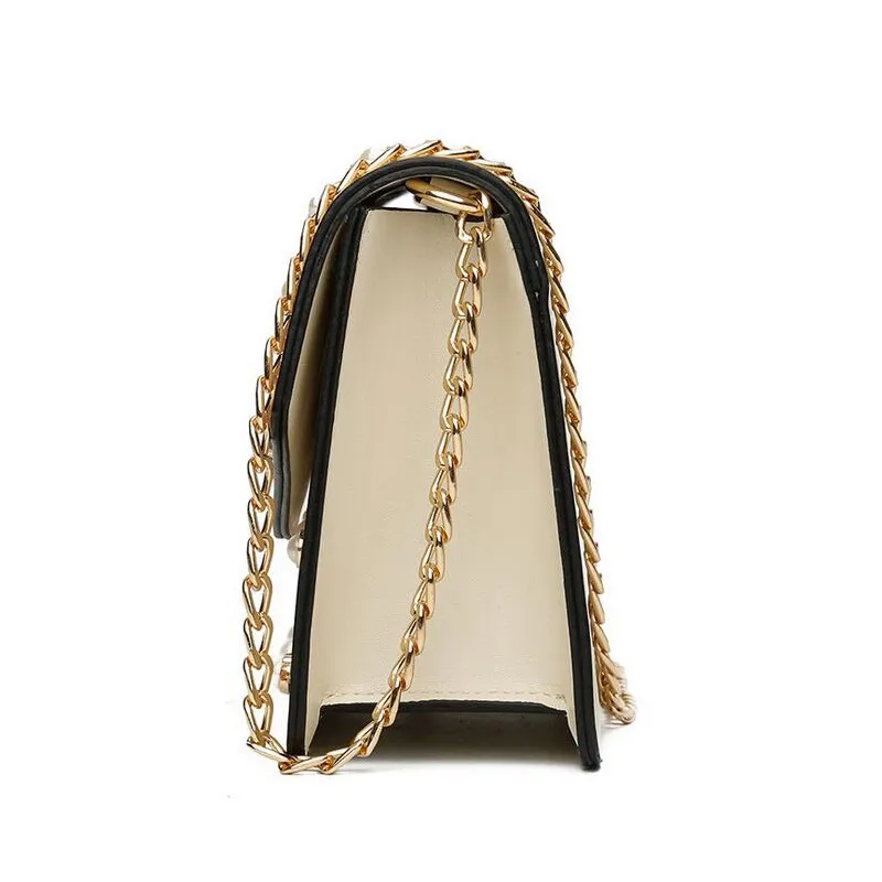 المرأة العلامة التجارية انن الراين النحل بو الجلود الكتف حقيبة crossbody حقيبة صغيرة مع سلسلة للبنات السيدات حقيبة bolso L4-3028
