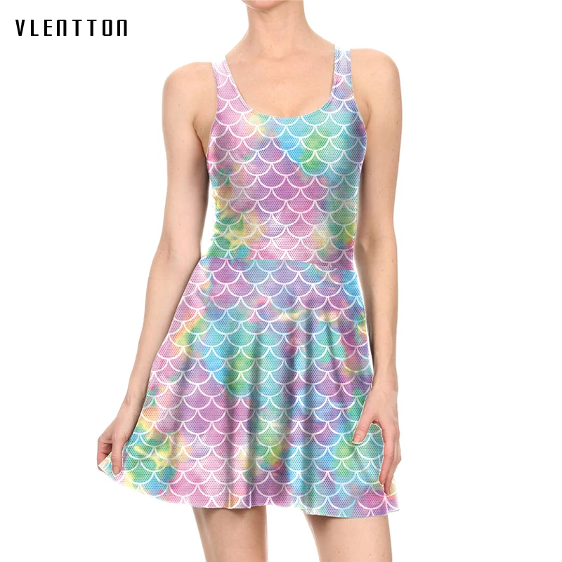 

2019 New Sexy Tank Dress Women scale Print Sleeveless Elegant Party Dress Spring summer Mini A-Line Women's Dresses Vestidos