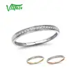 VISTOSO Genuine 14K White/Yellow/Rose Gold Rings For Women Simple Style Eternal Diamond Ring Engagement Anniversary Fine Jewelry 1