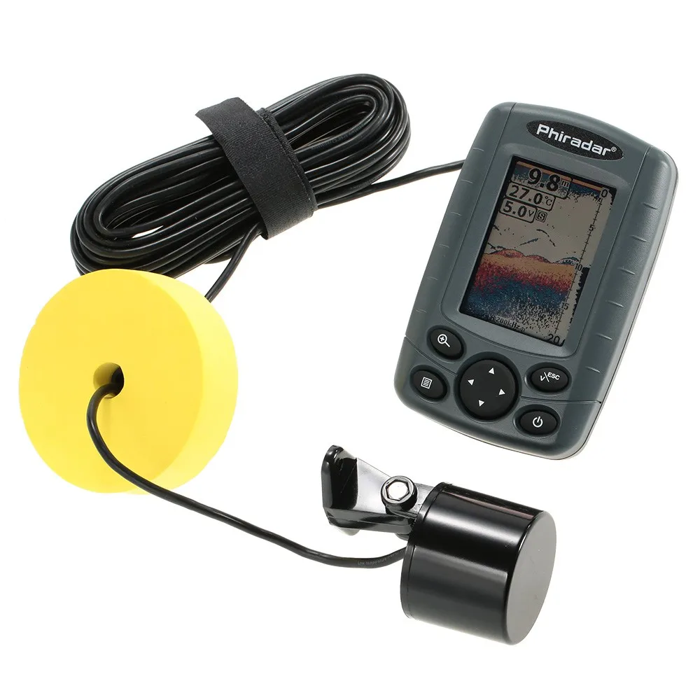 2.8" TFT V240 * H160 Sonar Fish Finder 200KHz/83KHz Outdoor Fishing