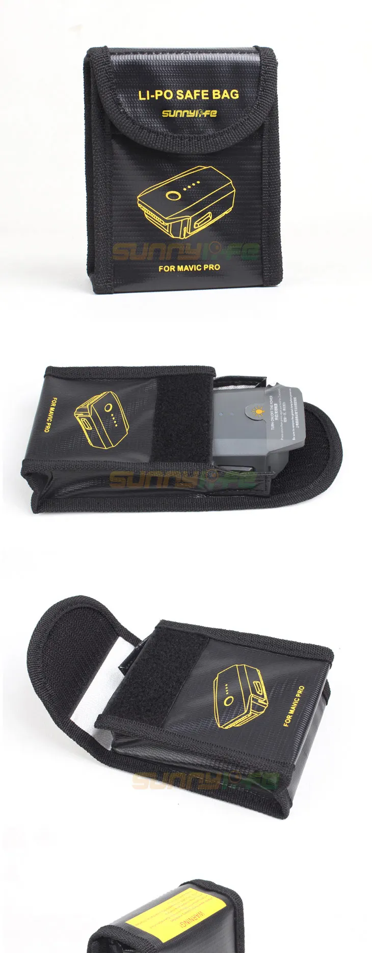 Sunnylife Lipo батарея Безопасный мешок взрывозащищенный защитный мешок для DJI Mavic Pro Чехол для аккумулятора