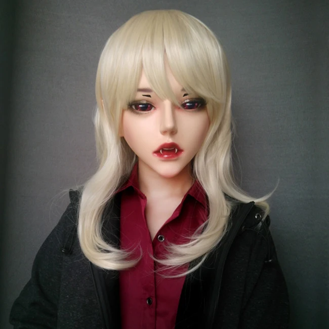 (Evil-02) Gurglelove Смола половина головы кигуруми BJD маска в стиле японского аниме роль маска Лолиты Crossdress кукла