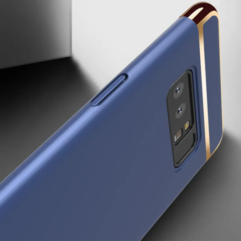 Case For Samsung Galaxy Note 9 8 3in1 Hard Matte Plating Plastic Back Phone Cover A7 2018 A8 Shell S8 S9 Plus |