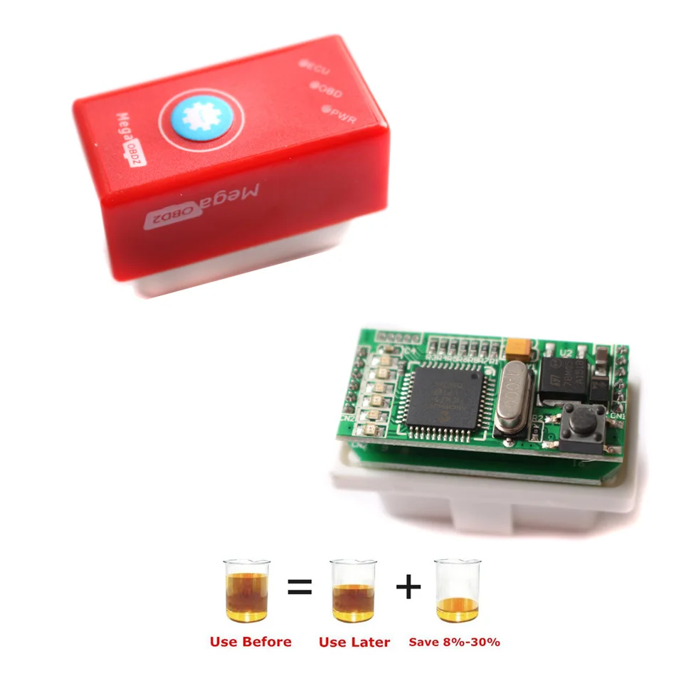 Новый MEGA OBD2 MegaOBD2 красный с кнопкой сброса такой же как SUPER SuperOBD2 чип тюнинг нитро
