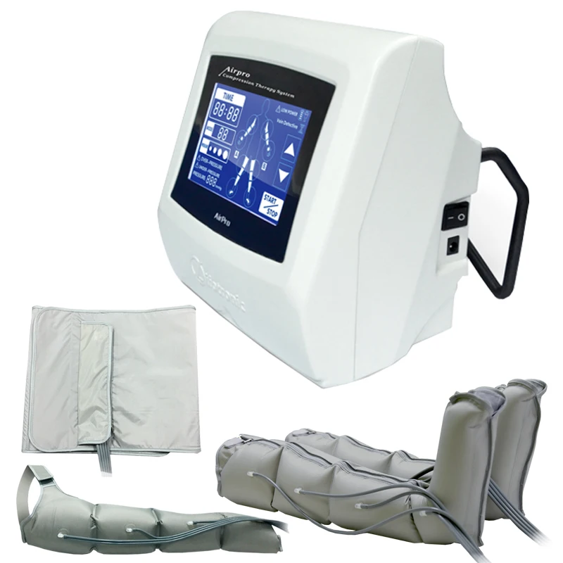 Воздушная прессотерапия с сенсорным экраном, 5 дюймов, Воздушная волна, терапия давления, потеря веса тела, лимфатический массаж, Детокс, красота, машина