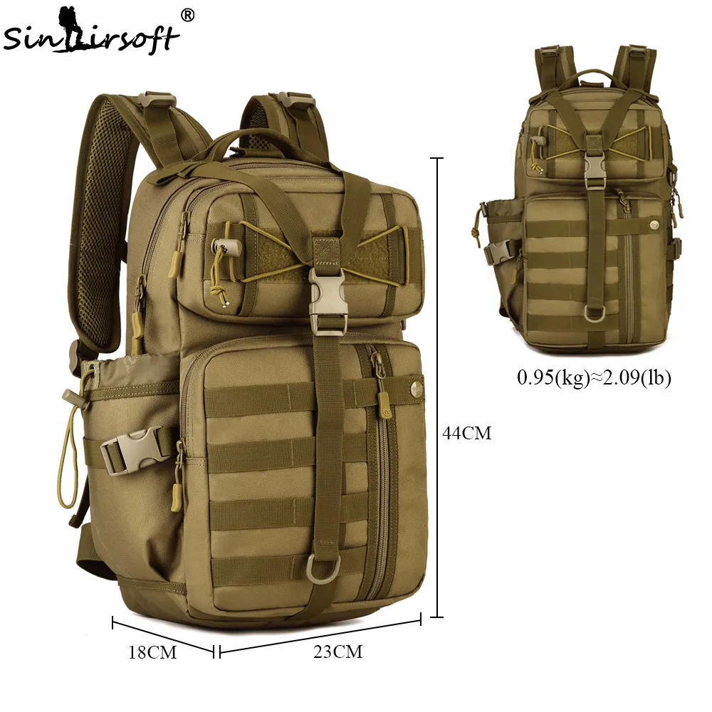SINAIRSOFT Outdoor Tactical Backpack 900D Waterproof Army Shoulder Military hunting camping Multi-purpose Molle Sport Bag LY0057