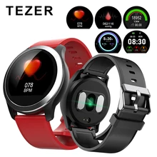 Tezer Z03 ЭКГ PPG умные часы с электрокардиографом экг дисплей, Холтер ЭКГ монитор сердечного ритма кровяное давление smartwatch