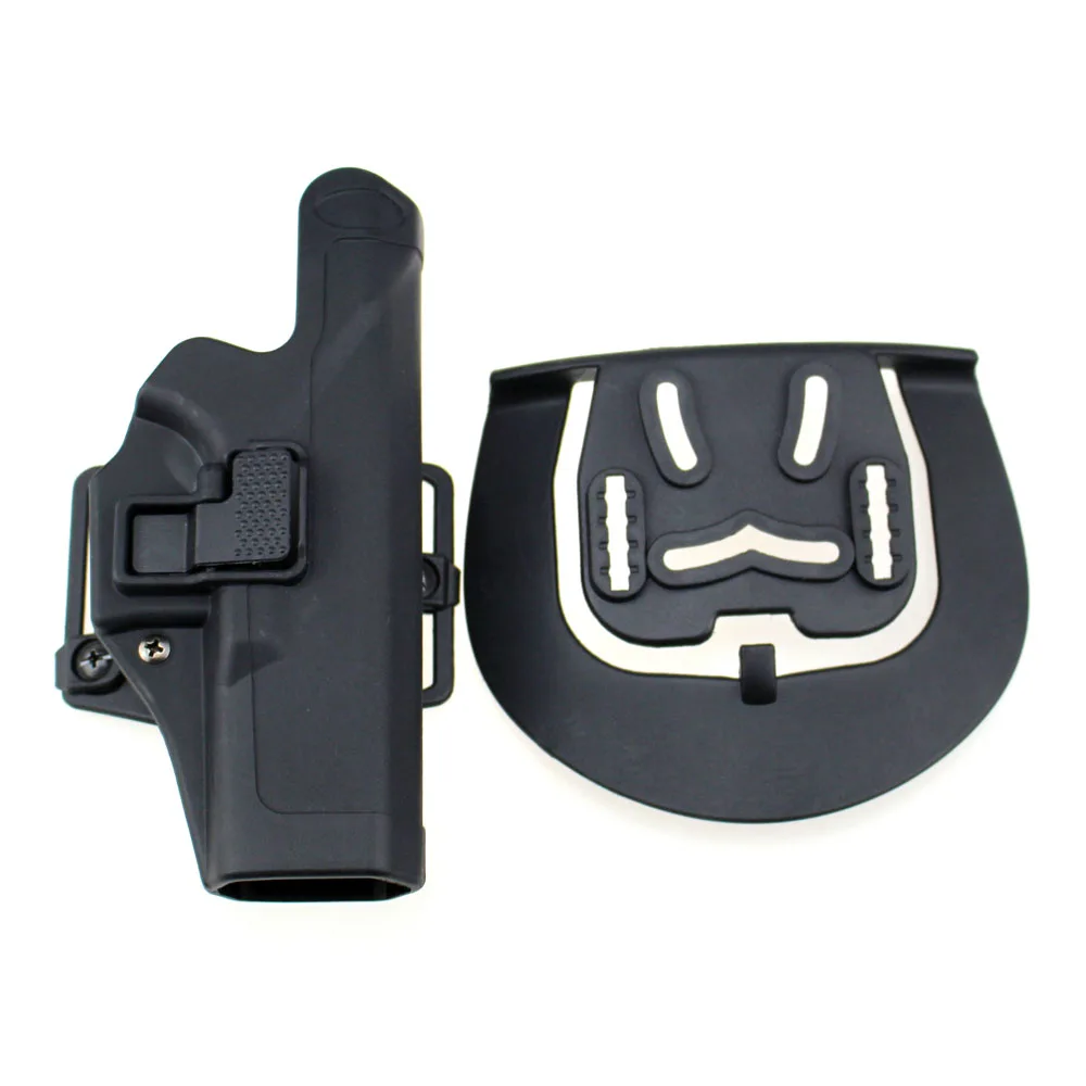 

Tactical Level 2 Right Hand CQC Pistol Holster Military Concealment Waist Belt Loop Paddle Holster for Glock 17 19 22 23 31
