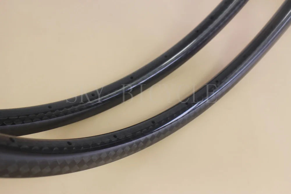 650B hookless 28 holes mtb bicycle rims 27.5&quot 30mm width 25mm depth 12K Glossy XC disc bike wheelset clincher carbon rim | Спорт и