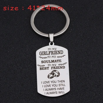 

To Girlfriend Keychain Fashion Gift Engraved I Love You Then I Love You Still I Always Have I Always Will Women Exclusive