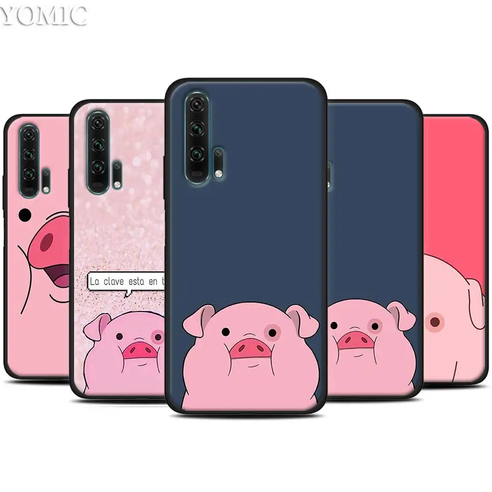 

Black Silicone Case for Huawei Honor 20 Pro 10 20 Lite 20i V20 8X 8C 8A 8S Play Enjoy 9e 9s Case