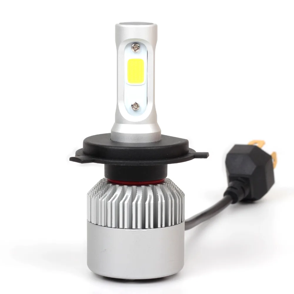 COB H4 Hi/lo LED Car Headlight Bulb Hi Lo Beam 72W 8000LM 6500K Auto