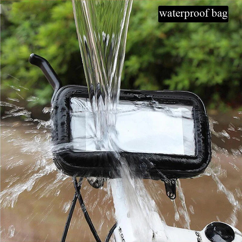 Motorcycle Mobile Phone Holder Support Moto Bicycle Stand For Smartphone Bike Waterproof Bag Cell P