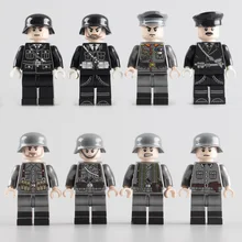 WW2 Military Army Soldiers Building Blocks toys MOC Germany Army Soldiers Officers figures DIY Blocks Bricks Toys for Children ww2 russian italy us germans british military army soldiers building blocks diy mini brick figures compatible legoed toy