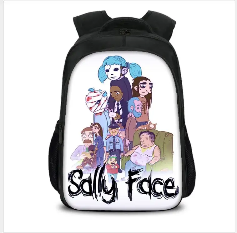 Sally Face, рюкзаки для детей, школьные сумки для подростков, рюкзак с принтом, сумка в стиле хип-хоп, унисекс, дорожная сумка для книг, нейлоновая