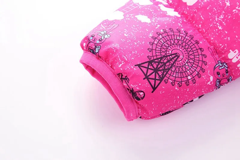 CROAL CHERIE 80-130cm Winter Parks Jacket For Girls Child Windbreaker Graffiti Printing Clothes For Boys Kids Girls Winter Coat (6)