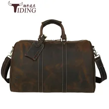 Дорожные сумки из коровей кожи мужские новые мужские деловые повседневные винтажные модные брендовые дорожные сумки большие дорожные сумки
