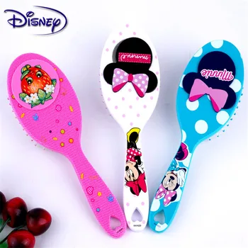 

Disney Cartoon Massage Air Cushion Comb Cute portable fashion creative lovely Tangle Curly Hair Brush With Small Mirror Combs