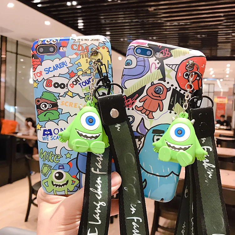 Чехол для iPhone11 pro max Monsters милый мягкий чехол Sullivan iPhone XS XR m 7 8 6 6S plus + подставка