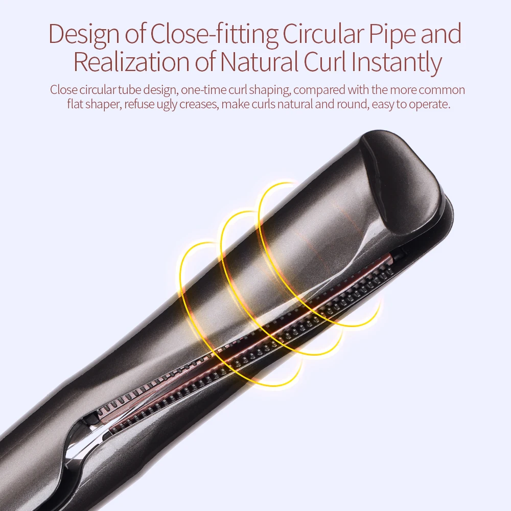 Профессиональный Выпрямитель для волос 2 в 1 спиральное выпрямление щипцы для завивки быстрый нагрев керамический плоский утюг Лидер продаж инструмент для укладки