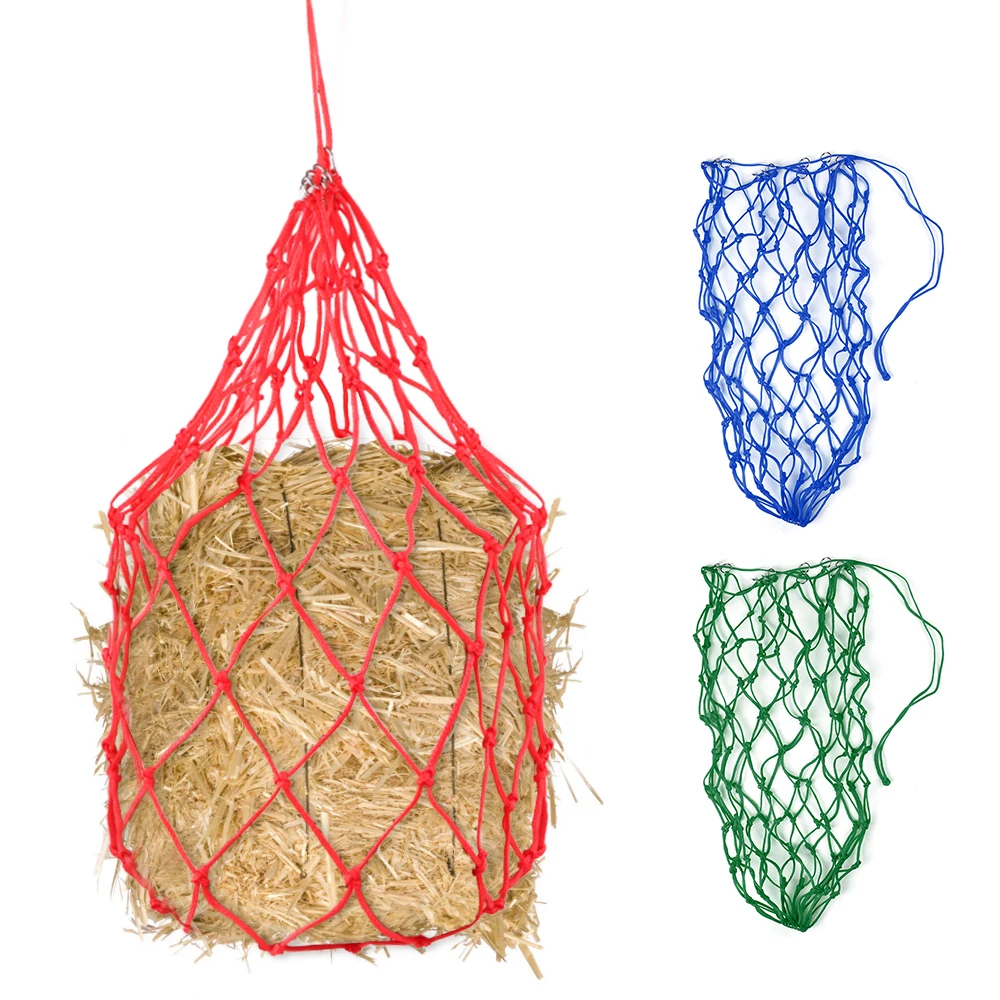 

5.4in Horse Hay Net Donkey Feeding Bag Slow Feeder Forage Bag Equestrian Feeding Supply for 8.8lb(4kg) of Hay Horse Accessory