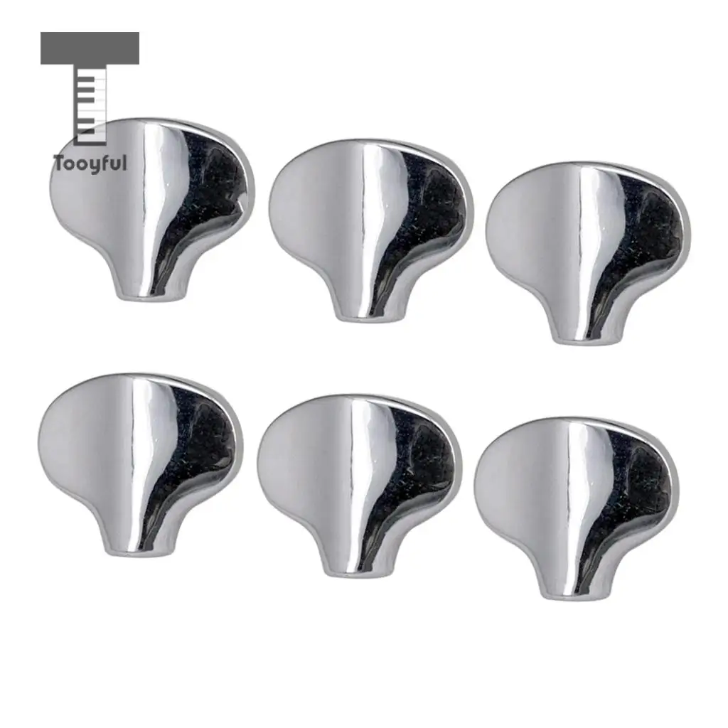 Tooyful Metal Guitar Tuning Pegs Tuners Machine Head Replacement Knobs Handle pack of 6