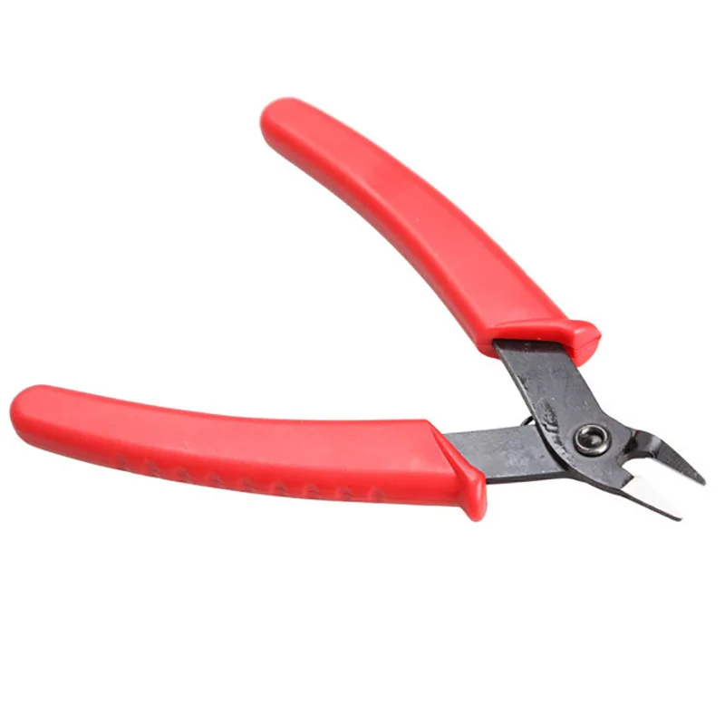 Mini 5 Inch Electrical Crimping Plier Snip Cutter Hand Tool Red Handle 