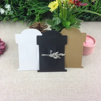 

Free Shippin K raft Hair Clip Card Hair Band Holder If Custom Logo MOQ : 1000 PCS Logo Cost Extra 1lot=200cards+200bags