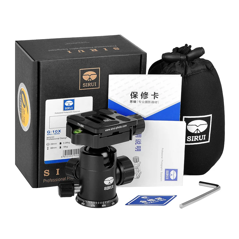 

Aluminum Camera Tripod Ball Head for DSLR Camera Tripod Professional Digital Tripod Ball Head Universal Sirui G-10X