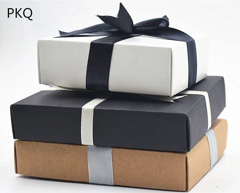 Buy DIY Handmade Gift boxes 5 Sizes Kraft Paper Gift box Blank Packaging