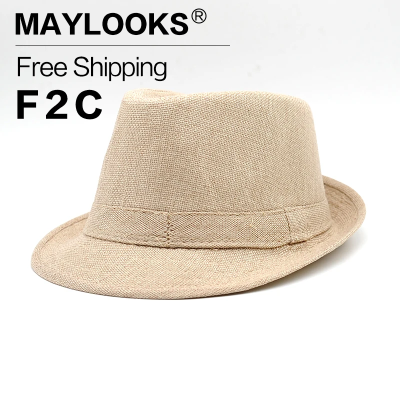 Chapeau Homme Cappello Maylooks новые модные фетровые шляпы для мужчин высокого | Мужские фетровые шляпы -32810283429