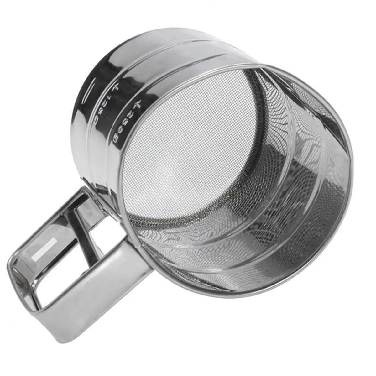 Stainless Steel Flour Sifter Cup Baking Icing Sugar Shaker Strainer