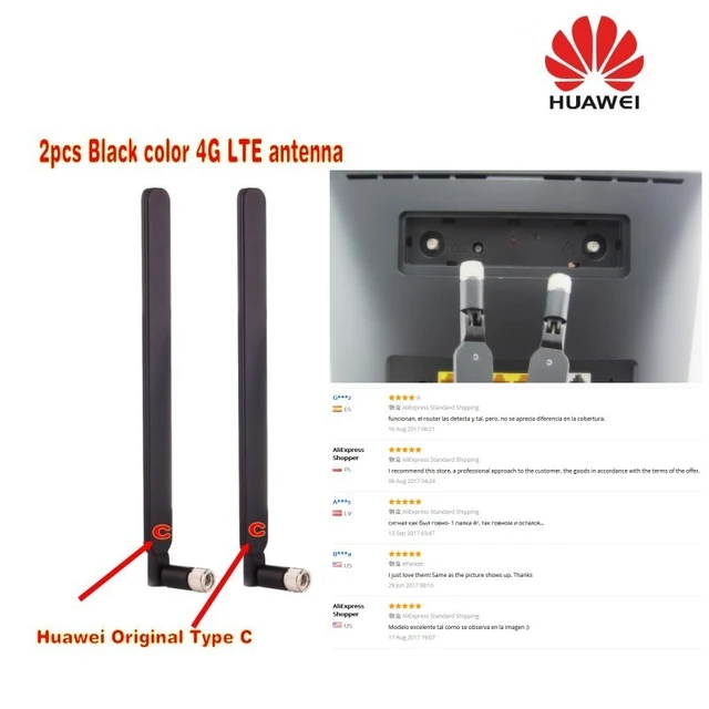 Store os selv smuk Genuines Original Black Huawei 4g Lte For B593 B890 B525 B3000 External  Antenna Original Type C (router/modem Not Included) - Modems & Gateways -  AliExpress