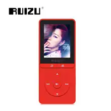 Оригинальная английская версия RUIZU X20 ультратонкий MP3 плеер с 8 Гб оперативной памяти, 16 Гб встроенной памяти, и 1,8 дюймов Экран может играть 80 h, RUIZU X20