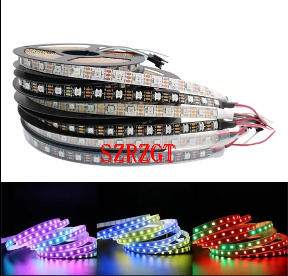 

WS2812B 5050 RGB LED Strip 5M 150 300 Leds 144 30LED/M Individual Addressable 5V