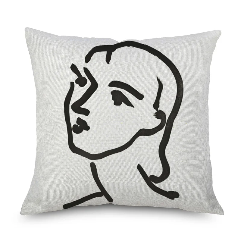 Анри Матисс Портретные картины Чехлы для подушек Европейский современный домашний декоративный чехол для подушек льняной чехол для подушки