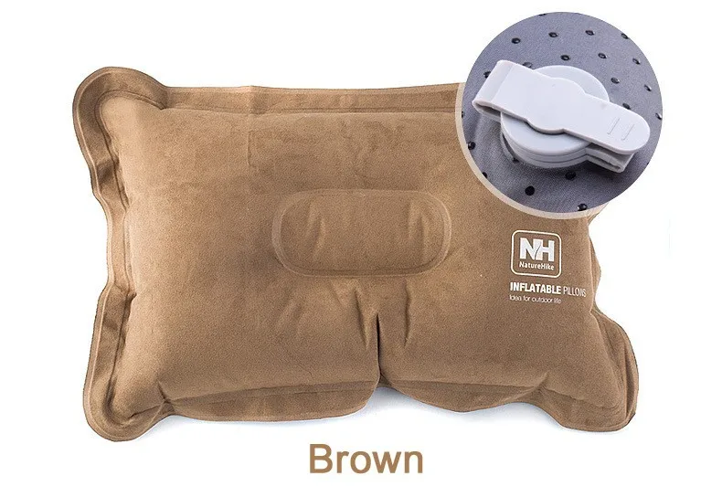 Naturehike открытый надувная подушка Portabel замша флокирование ткань дорожные наборы подушек защита подголовник NH15A001-L