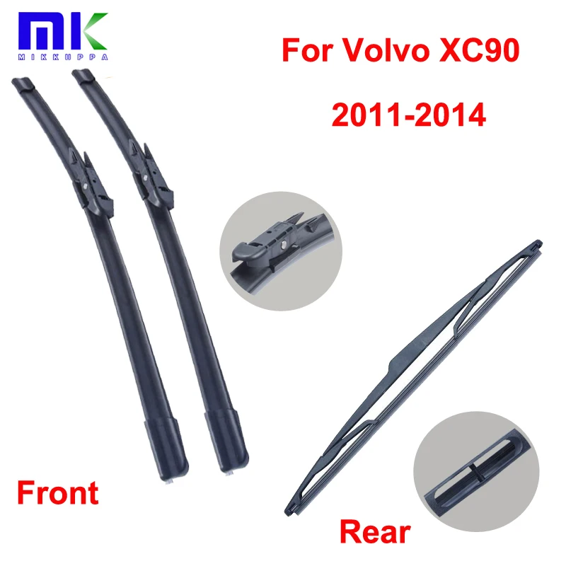 Front & Rear Wiper Blades For Volvo XC90 2011 2012 2013 2014