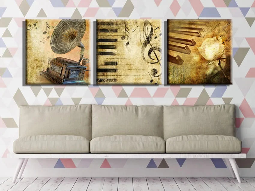 Vintage style Music Piano Sheet music