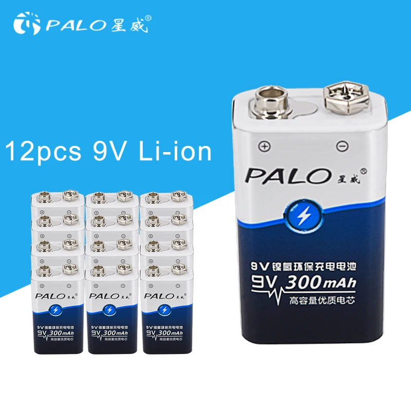 Prix PALO 9 v batteries 6f22 NIMH 300 mah batterie jouet batterie de remplacement radio batterias pour caméra radio etc