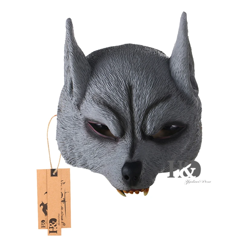 

H&D Animal Masquerade Wolf Mask for Halloween Decoration Mens Boys Mask for Fun