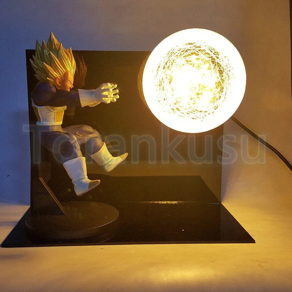 Dragon Ball Z Figure Vegeta Super Saiyan Final Flash DIY Display Set Anime DBZ Led Lighting Lamp Model DIY168 | Игрушки и хобби