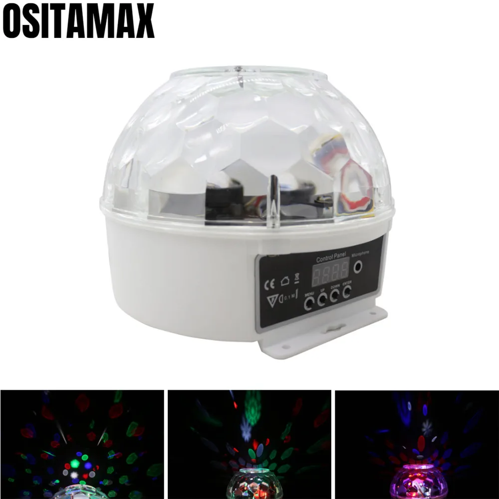 

LED Stage Ball Disco Light Gobo Patterns Effect 4pcs LED RGBW Quad Color Roller Lighting Magic Ball Light