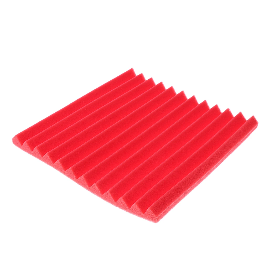 Studio Acoustic Foam Sound Proofing Panels Nosie Dampening Sponge Panel Wall Tile 11.81 x 11.81inch for Home Theater KTV