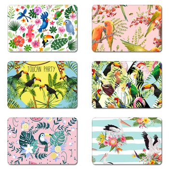 

Tropical Toucans Plants Cool Designs Nature Rubber Table Mouse Pad Laptop Computer Enclosure Mousepad Mat