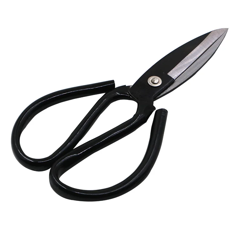 Бытовые ножницы для бонсай, высокое качество, полностью углеродистая сталь, традиционные винтажные Черные ножницы с покрытием с серебряными заклепками, инструменты для дома