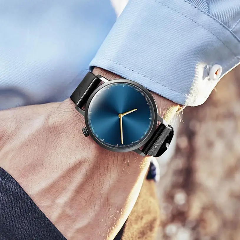 2018 ультратонкий модный мужской наручные часы из нержавеющей стали ремешок для часов деловые часы водонепроницаемые устойчивые к