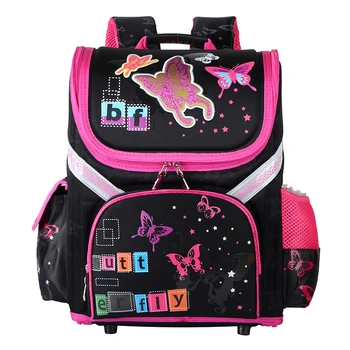 Girls Unicorn School Bags Nylon Orthopedic Princess Elsa Backpacks for Primary Students Children Kids Sofia Schoolbags