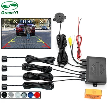 

2017 Dual Core CPU Car Video Parking Sensor Visible Reverse Backup Radar Alarm, Display Image and Sound Alert For Auto Monitor