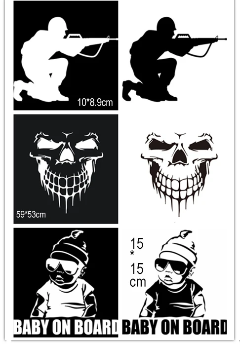 17 Different Style Funny Car Sticker Pull Fuel Tank Pointer To Full Hellaflush Reflective Vinyl Car Sticker Decal Wholesale-2